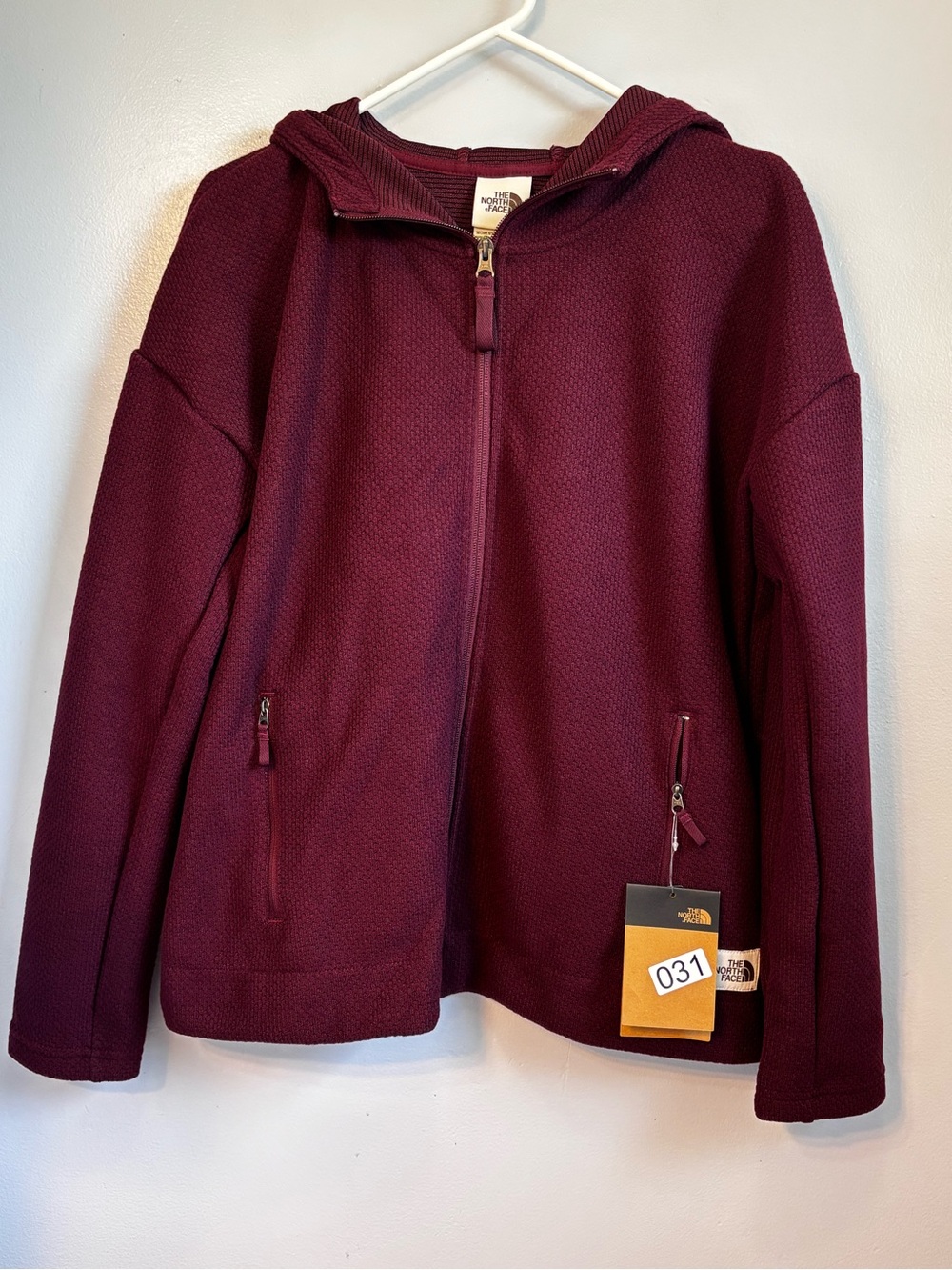 The North Face Women's Sibley Fleece Parka - Red Garnet - Sz L. NWT